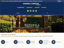Tablet Screenshot of hopewelltwp.com